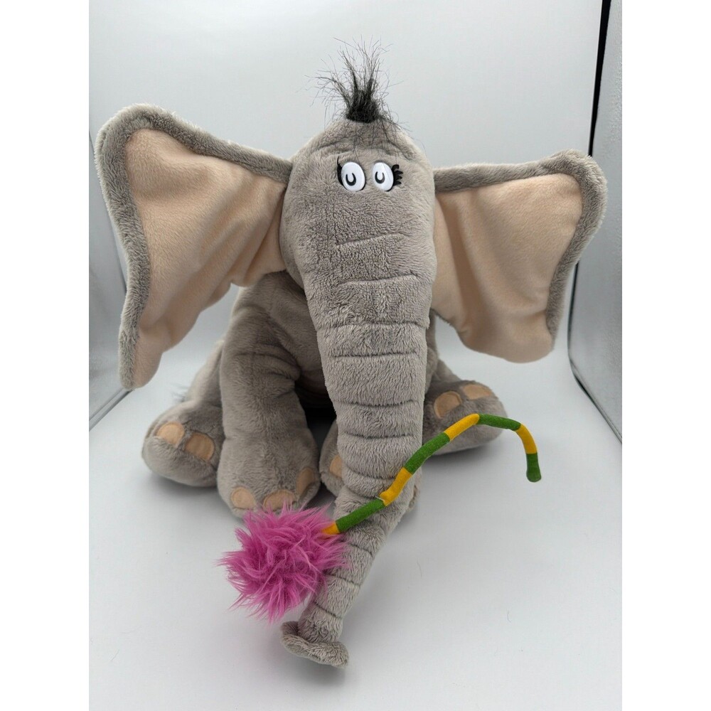 Dr. Seuss Horton Elephant Plush Macy's 2008 12" Stuffed Animal Flower
